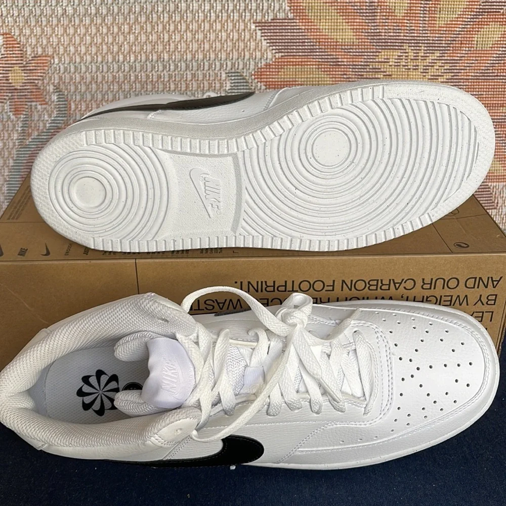 NIKE MEN’S COURT VISION MID Next Nature WHITE/BLACK-WHITE
DN3577 101 Sneakers - Picture 4 of 16